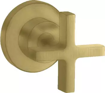 Hansgrohe Axor Citterio Absperrventil Unterputz mit Kreuzgriff, Brushed Brass (39965950)
