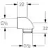 GROHE Brauseabgangswinkel 1/2