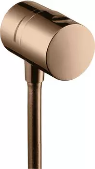 Hansgrohe AXOR Uno Wandanschluss Stop mit Absperrventil, poliertes Rotgold (38882300)