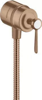 Hansgrohe Montreux FixFit Stop Schlauchanschluss, geb&uuml;rstet Rotgold (16883310)