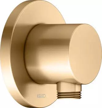 KEUCO IXMO Schlauchanschluss, runde Rosettenform, Messing geb&uuml;rstet (59547250001)