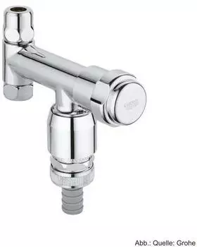 GROHE Eckfix WAS-Ventil DN10 mit Rohrbel&uuml;fter und R&uuml;ckflussverhinderer, chrom (41033000)