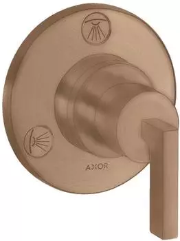 Hansgrohe AXOR Citterio Trio/Quattro Absperrventil und Umstellventil Unterputz mit Hebelgriffen (39920310)