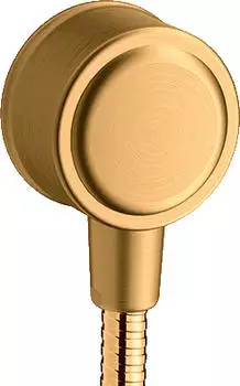Hansgrohe Montreux FixFit Classic Wandanschluss mit R&uuml;ckflussverhinderer, brushed gold optic (16884250)
