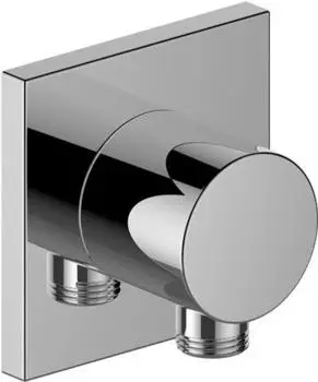 KEUCO IXMO Schlauchanschluss DN 15, Rosette eckig, schwarz matt (59547370002)
