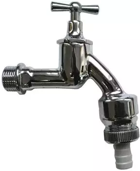 Boni-Shop Auslaufventil 3/4" verchromt mit Bel&uuml;fter