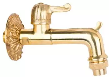 Boni-Shop Auslaufventil Nostalgie 1/2 Zoll, blanker Hebel
