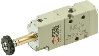 Riegler 3/2-Wegeventil elektropn., ext. Steuerluft, monostabil, G 3/8, NO (7040020600)