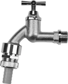 Cornat Maschinen-Anschlussventil 1/2" AG x 3/4" IG-AG, &oslash;14mm, Knebelgriff
