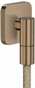 Hansgrohe Fine Wandanschluss softsquare, geb&uuml;rstete Bronze (36739140)