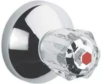 Grohe Ventil Oberbau 19831000 Markierung rot, Unterputz, chrom