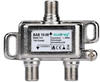 Axing BAB01008, Axing 1-fach Abzweiger BAB 10-08 8 dB, 51006 MHz (BAB01008) Silber