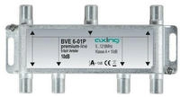 axing BVE00601P, AXING 6fach Verteiler BF1 BVE 6-01P 5-1218MHz brummentkoppelt Kl.A+