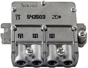 Televes Easy-F Verteiler EFV2N 2-fach 5-2400 MHz 5dB (543503)