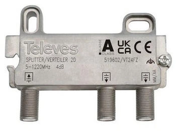 Televes VT24FZ 2-fach Verteiler 5-1218MHz 4dB (519602)