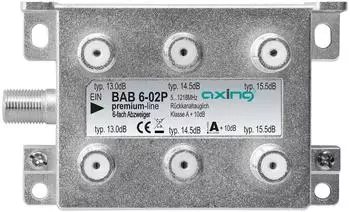Axing BAB 6-02P 6-fach Terminal-Abzweiger 5-1218MHz (BAB 6-02P)