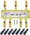TronicXL SAT-Verteiler 6-fach mit F-Stecker und Wetterschutz, DC-Durchlass, 4K