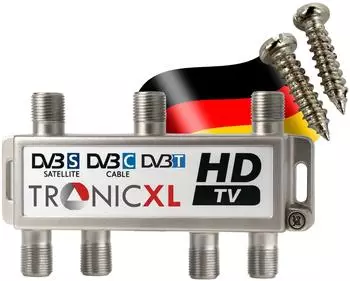 TronicXL Antennenverteiler 6-fach DVB-T2/DVB-C SAT