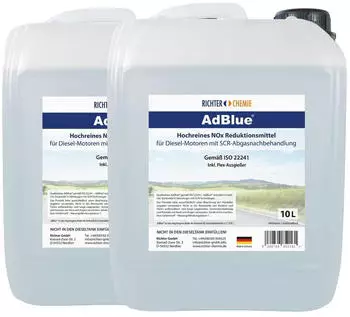 Richter Chemie 2x AdBlue Harnstofflösung inklusive Flex-Ausgießer 10L