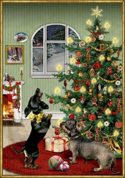 Coppenrath Dackel im Weihnachtszimmer Adventskalender