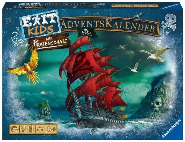 Ravensburger Mystery Kids Adventskalender Der Piratenschatz (20186)