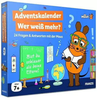 Franzis Die Maus Adventskalender Wer weiß mehr? (67216)