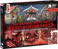 Puzzle-R&auml;tsel-Adventskalender: Die dunkle Seite des Weihnachtsmarkts - 24 Puzzles