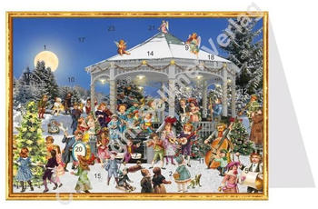 Sellmer Postkarten-Adventskalender - Am Pavillon