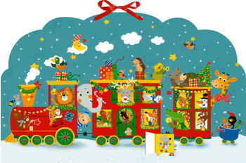 Coppenrath Bunte Weihnachtseisenbahn Memo-Adventskalender