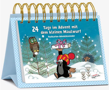 Korsch Verlag 24 Tage im Advent mit dem kleinen Maulwurf Postkarten-Adventskalender
