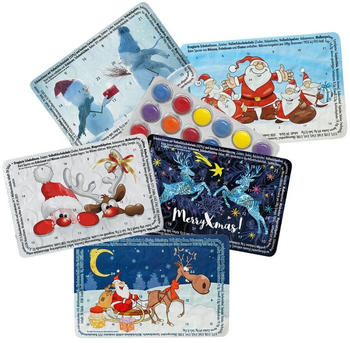 WestCraft Mini-Adventskalender mit Schokolinsen 5 Stk.