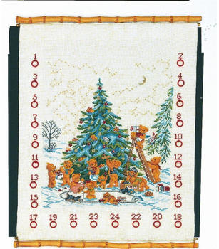 Eva Rosenstand Adventskalender Bären Kreuzstich-Set (15-258) Eva Rosenstand Adventskalender Bären Kreuzstich-Set (15-258)