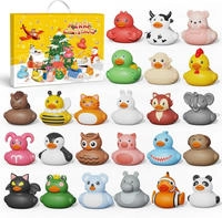 Weihnachts Adventskalender Enten Badeenten 24 St&uuml;ck f&uuml;r Kinder Jungs M&auml;dchen