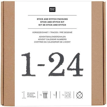 Rico Design Stick & Stitch Adventskalender-Zahlen