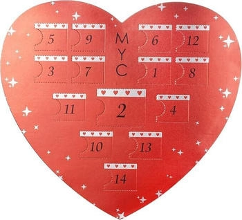 MYC PARIS Adventskalender Herz 14 Juwelen und Kristall roségold