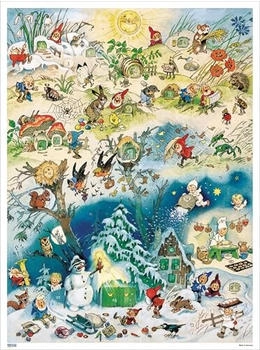 Korsch Verlag Adventskalender 'Vier Jahreszeiten' 29 x 39 cm