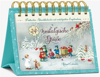 Korsch Verlag Postkarten-Adventskalender '24 nostalgische Grüße'