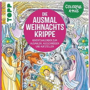 Busse Seewald Colorful Christmas - Die Ausmal-Weihnachtskrippe (Adventskalender) von Ursula Schwab