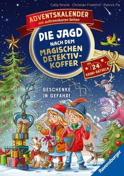 Ravensburger 46418 Die Jagd nach dem magischen Detektivkoffer Adventskalender: Geschenke in Gefahr!