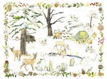 Korsch Verlag Adventskalender "Tiere am Winterteich"