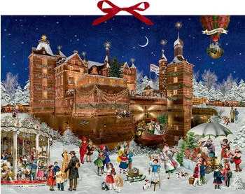 Coppenrath Weihnachtszauber auf dem Schloss Wand-Adventskalender