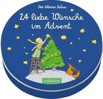 Ars Edition Adventskalender in der Dose. Der Kleine Prinz. 24 liebe Wünsche im Advent