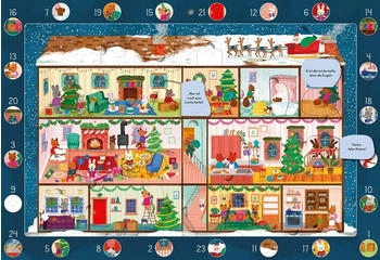 Ars Edition Mein Wimmel-Adventskalender: Im Weihnachtshaus