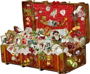 Coppenrath A3-Wand-Adventskalender Weihnachtskoffer