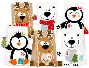 KuscheliCH Adventskalender zum Befüllen "X-Mas-Friends"