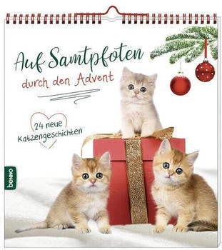 St. Benno Verlag Auf Samtpfoten durch den Advent: 24 neue Katzengeschichten