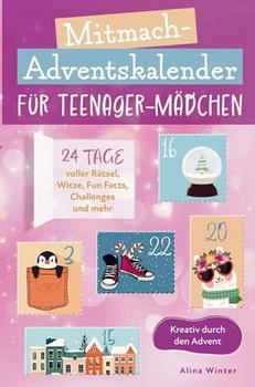 Bookmundo Mitmach-Adventskalender für Teenager Mädchen Kreativ durch den Advent