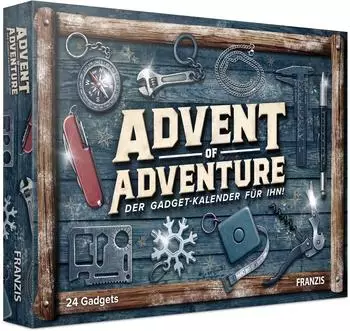 Franzis Advent of Adventure &ndash; Der Gadget-Kalender f&uuml;r Ihn 2025