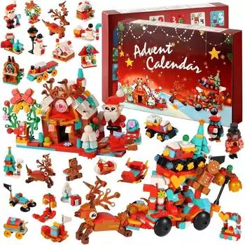 LuxusKollektion Spielzeug-Adventskalender 895 Bausteine 12 in 1