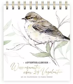 Gr&auml;tz Verlag Adventskalender Wissenswertes &uuml;ber 24 Vogelarten